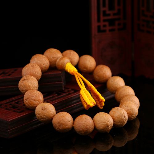 山中玉 凤眼菩提手串 带配饰菩提子文玩尼泊尔原籽男女士佛珠正圆念珠