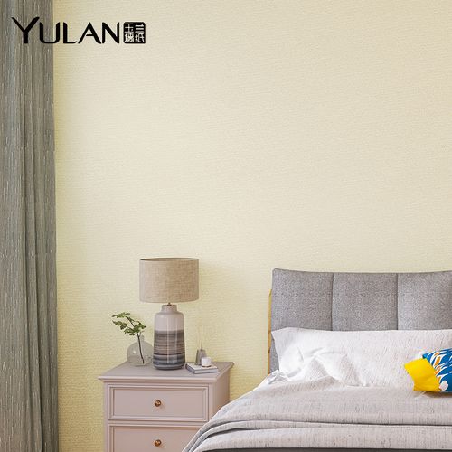 玉兰现代简约无缝定制墙布高档高级灰壁布卧室客厅背景墙白月光