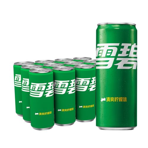 雪碧 sprite 柠檬味汽水 摩登罐 330ml*24罐 新老包装随机发