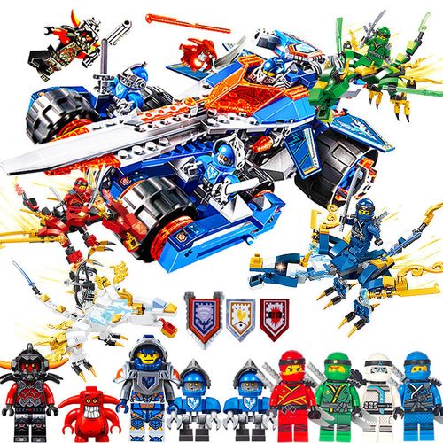 乐高骑士团克雷圣剑战车巨蛇神龙幻影忍者男孩子益智拼插积木玩具