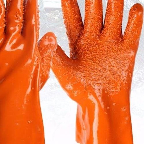 (10双装)杀鱼橡胶止滑劳保手套加厚全胶颗粒防水防滑耐磨手套