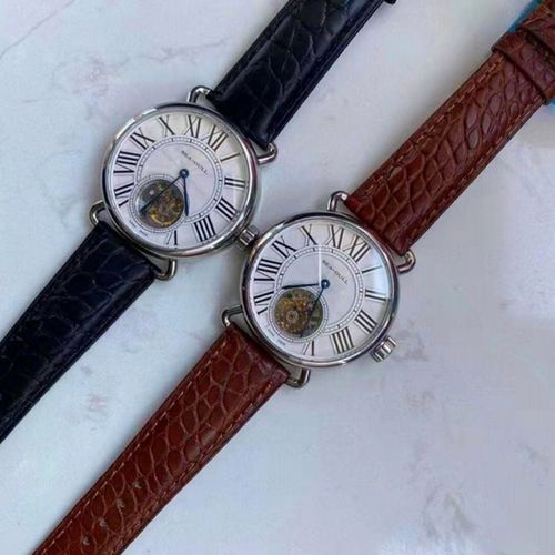 海鸥陀飞轮机芯定制版st8000镂空男表鳄鱼皮带蓝宝石镜面罗马数字