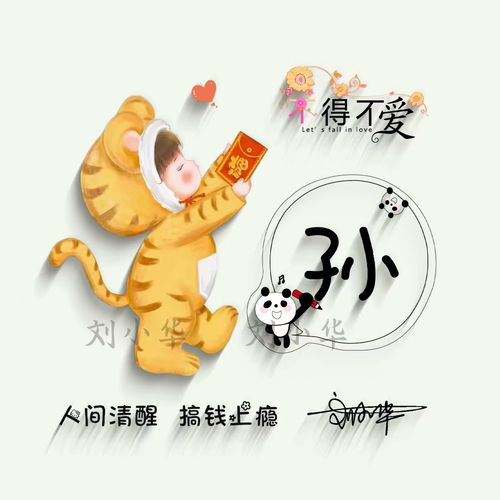 不得不爱2022新年微信头像虎年大吉个性签名头像设计用姓名做头像