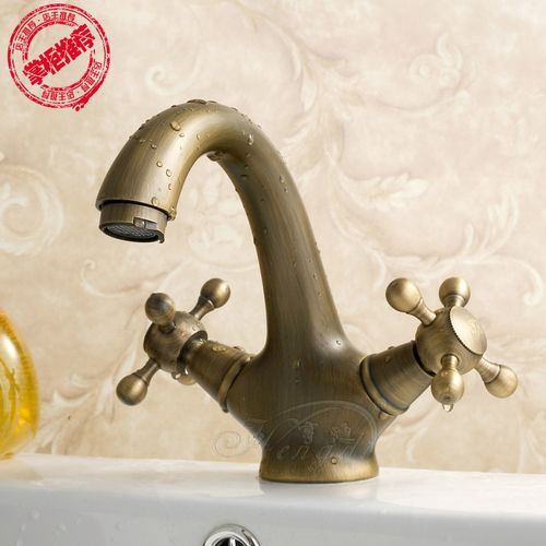 全铜仿古水龙头 全铜双把水龙头  台下盆水龙头 江浙沪包邮
