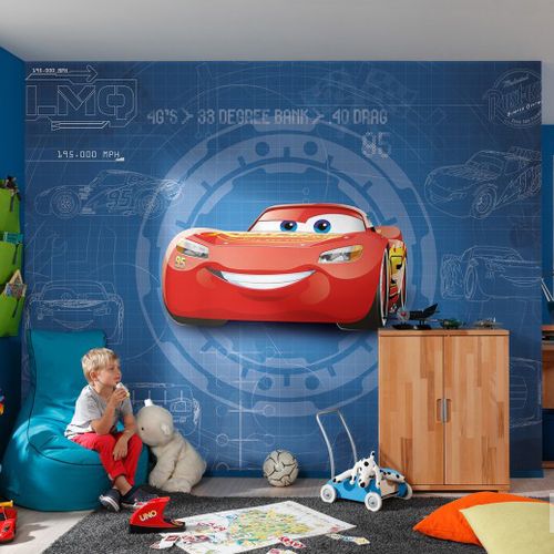 爱朵甄选 德国原装正品进口墙纸儿童房卡通汽车卡车car大壁画壁纸