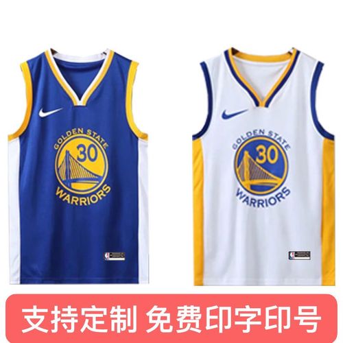 勇士队30号库里球衣21新款学生篮球服套装男比赛背心男女团队订购