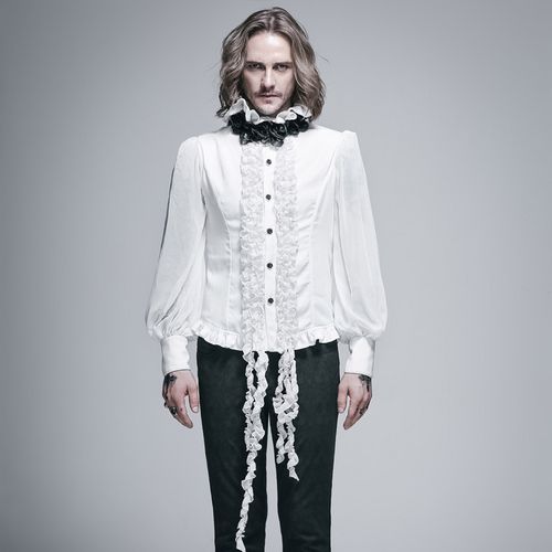 devil fashion恶魔时尚男装 中哥特风复古欧洲宫廷贵族礼服衬衫