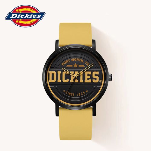 dickies男士手表学生街头潮流运动型硅胶军绿石英表2021新款cl247