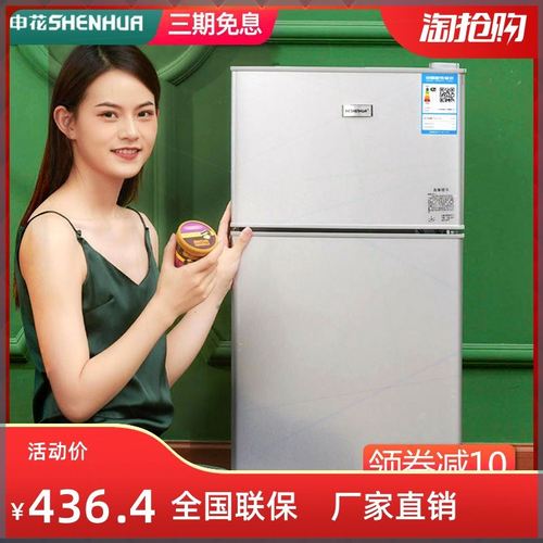 申花冰箱家用小型出租房宿舍二人冷藏冷冻双门电冰箱一级节能特