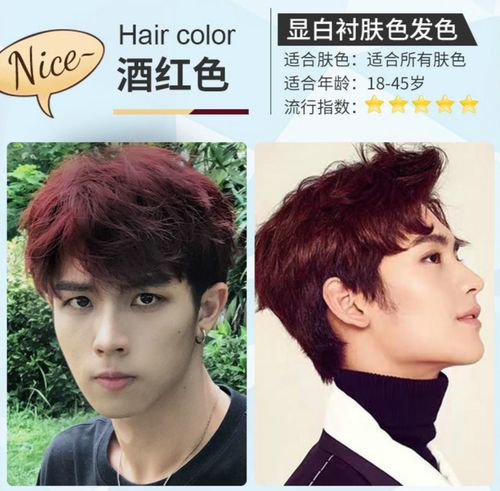 染发膏男士专用颜色染发剂2021流行色显白自己在家染黑茶色植物 酒
