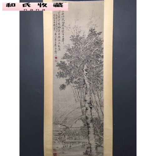 【实力收藏】画家李方膺梅花画三尺中堂画纯手绘画画工细腻装裱精