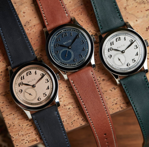 美国代购baltic mr01 micro rotor珍珠陀机芯法国小众手表