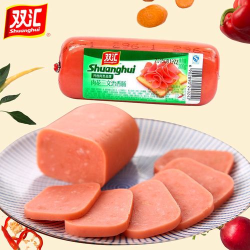 肉花三文治香肠300g煎烤炒菜肠油炸烧烤三明治香肠火锅食材