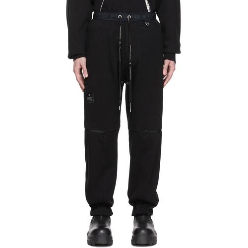 julius男款运动裤|black cotton sweatpants