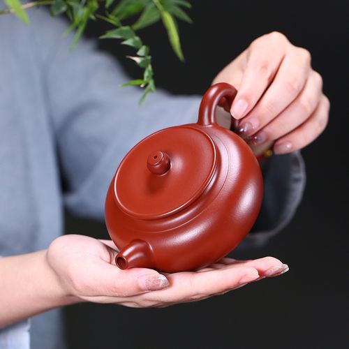官方旗舰宜兴实力陶手谢晓东纯全手工茶壶原矿大红袍紫砂壶 福圆-礼盒