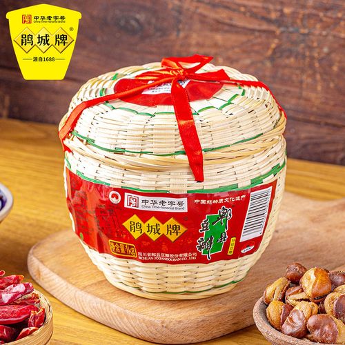 鹃城牌 郫县特级无添加豆瓣酱1000g 精编竹笼豆瓣 川菜调味料正宗【5