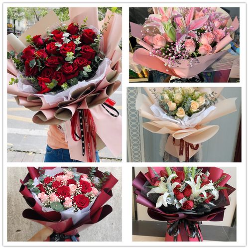 真鲜花速递同城送花母亲节520玫瑰花束聊城临清市阳谷县生日订花