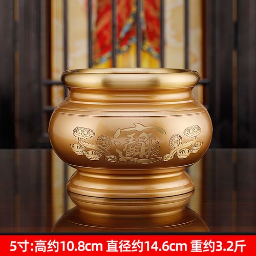 吾堂吾器 纯铜佛前供具套装 纯铜用品套装佛具套装