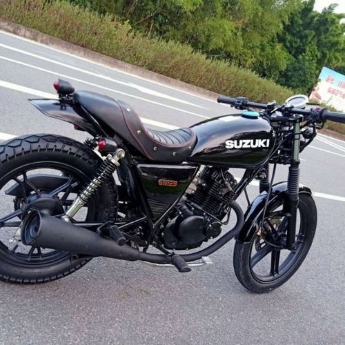 【二手】摩托车铃木复古太子125cc改装燃油车男装摩托车复古车