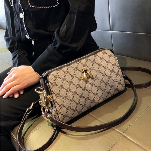 lvlihaio包包女包新款2022简约时尚蜜蜂小方包女士斜挎单肩包手提
