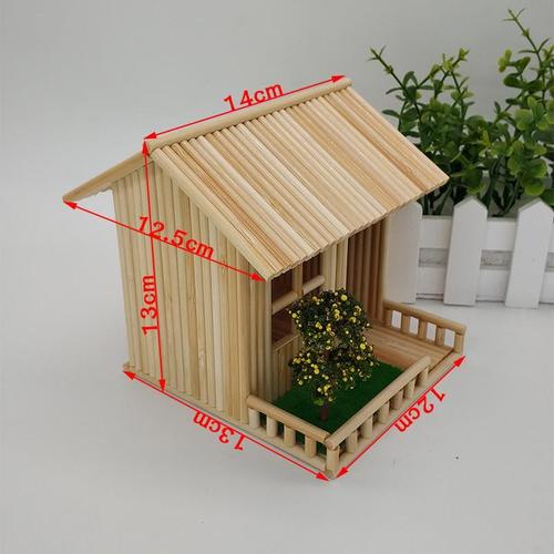 竹签一次性筷子diy手工制作房子模型创意工艺作品礼物材料包成品