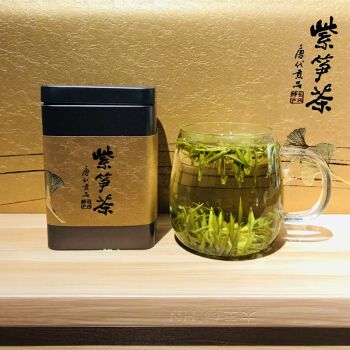 舒可哒紫笋茶 2021新茶长兴紫笋茶明前茶 顾渚泰苍坞老茶树50g罐装