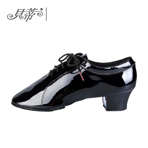 贝蒂男士拉丁舞鞋正品真皮男教师鞋交谊舞广场舞舞蹈鞋两点底419