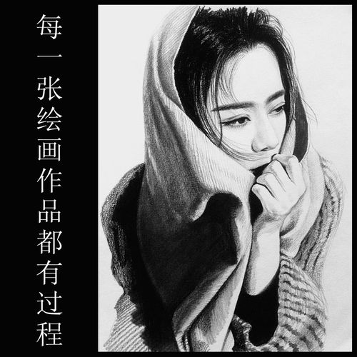 素描画像肖像画照片手绘彩铅人像画e像定制代画素描真人头像转手