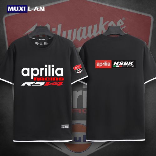 重机车文化衫短袖男女 阿普利亚aprilia摩托车印花t恤