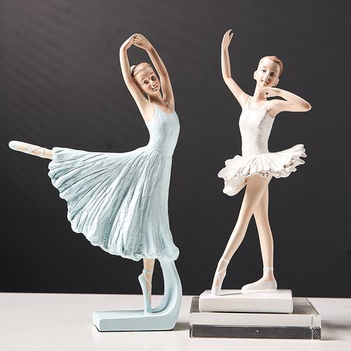 跳芭蕾舞的女孩摆件人物模型舞蹈艺术装饰品现代客厅酒柜卧室摆设