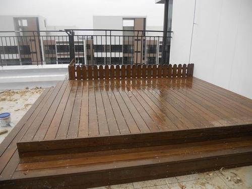 碳化木地板实木室外阳台防腐木板户外庭院浴室防水防霉木地板订做