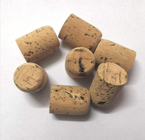 自酿葡萄酒原色纯橡木红酒瓶塞子圆柱形一头捣角软木塞