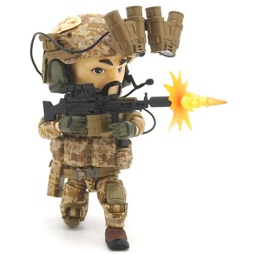 战甲正品 figurebase fb 5寸q版  海豹6队 机枪手tm002兵人 模型
