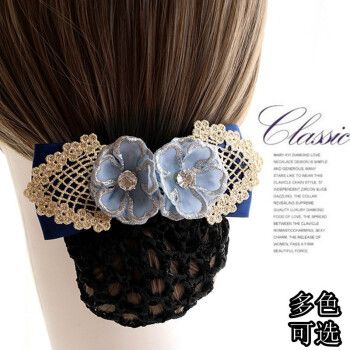 希子发饰女顶夹网红新款韩式高端气质镶钻花朵夹子头饰品发夹后脑勺