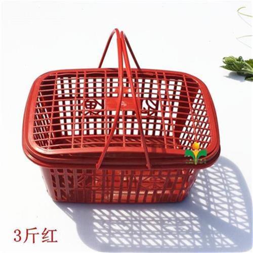 新品水果篮塑料无花果果园大棚y采摘g篮桃子可r叠放地摊包装篮收
