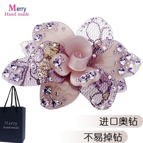 妈妈高端发卡妈妈款优雅发夹女后脑勺网红2021年新款发饰头花头饰