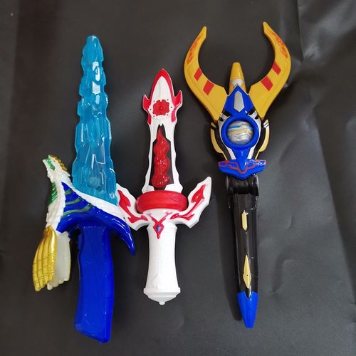 银河奥特曼谢帕顿剑声光武器欧布长矛泰伽炽焱之剑武器旋转玩具男
