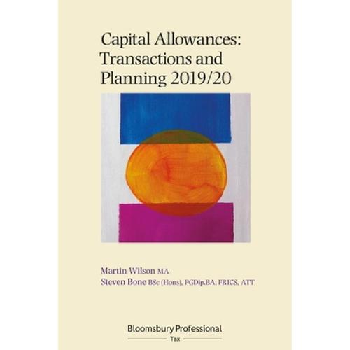 预订 capital allowances: transactions and. [9781526511171]