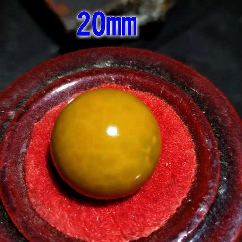 精品宣化战国红上谷战国红玛瑙20mm鸡油黄实心转运珠配珠圆球佛珠