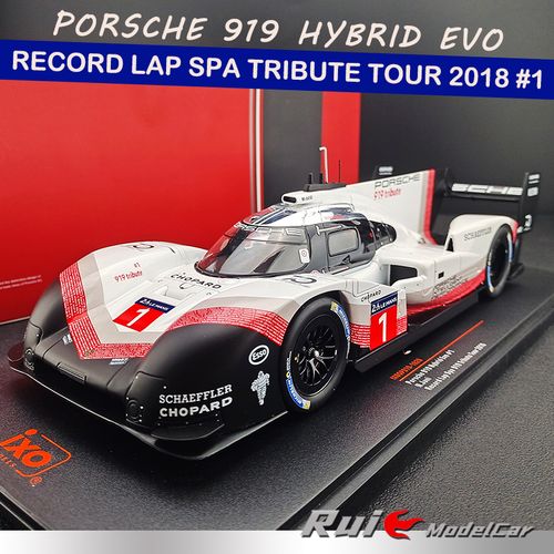 1:18 ixo保时捷919 hybrid evo #1 record lap spa 2018汽车模型