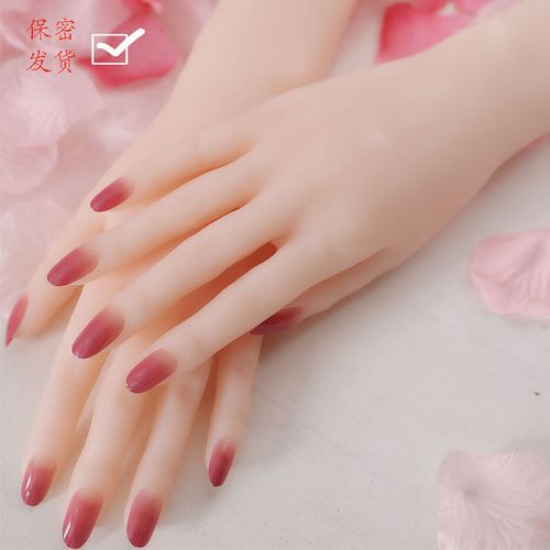 新品手模硅胶手模型女假手美甲拍照展示直播道具仿真女手逼真