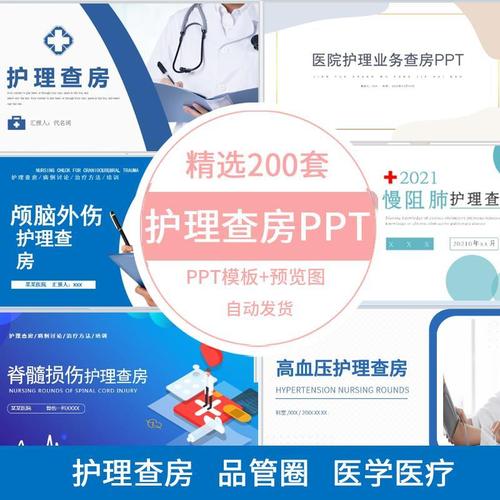 医院医生护士护理查房ppt模板2021年医疗个案述职报告品管圈模板