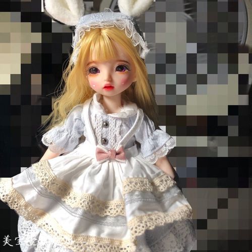 6分关节娃娃3d真眼女孩玩具换装洋娃娃生日礼物抖音网红同款宏科华