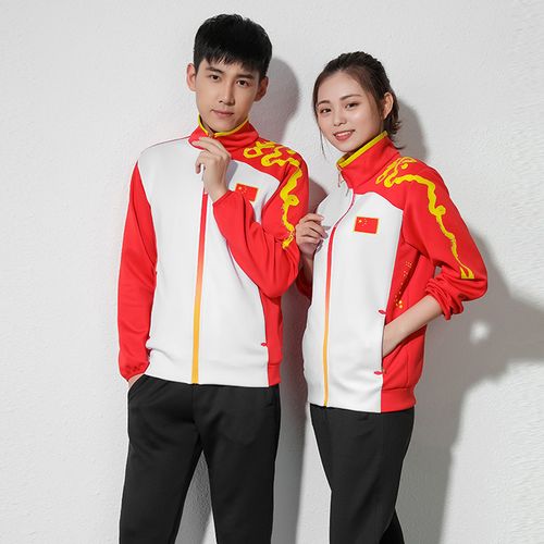 国家队运动服套装男女中国运动员奥运会健走门球服装国服校服定制