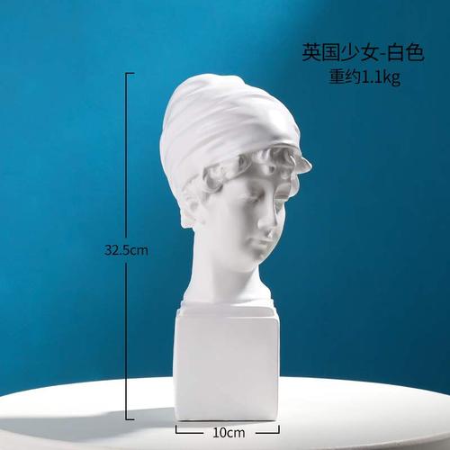 美甲拍摄道具石膏像迷你小素描头像模型美术人头雕塑