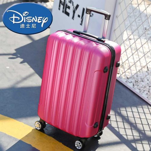 迪士尼行李箱牛津布行李箱帆布旅行箱20/26/28万向轮密码箱24寸 玫