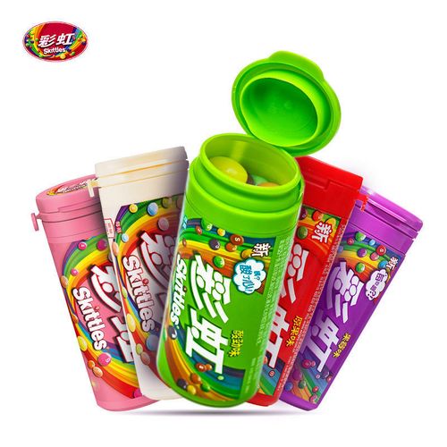 箭牌彩虹糖30g瓶装糖果便携包装礼物儿童零食休闲圣诞节水果味糖