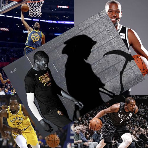 杜兰特海报 nba篮球明星凯文杜兰特照片高清墙贴挂画壁纸宿舍照片