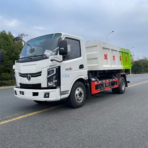 勾臂垃圾车蓝牌奥驰套臂建筑垃圾勾臂车8吨后桥8挡150马力蓝牌