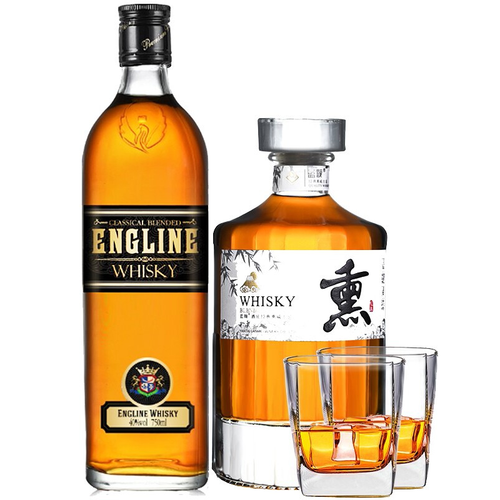 酒杯】哥帝利熏威士忌40度派斯顿烈酒威士忌500ml  英吉利威士忌750ml